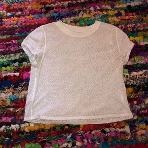 LULULEMON sheer crop tee
